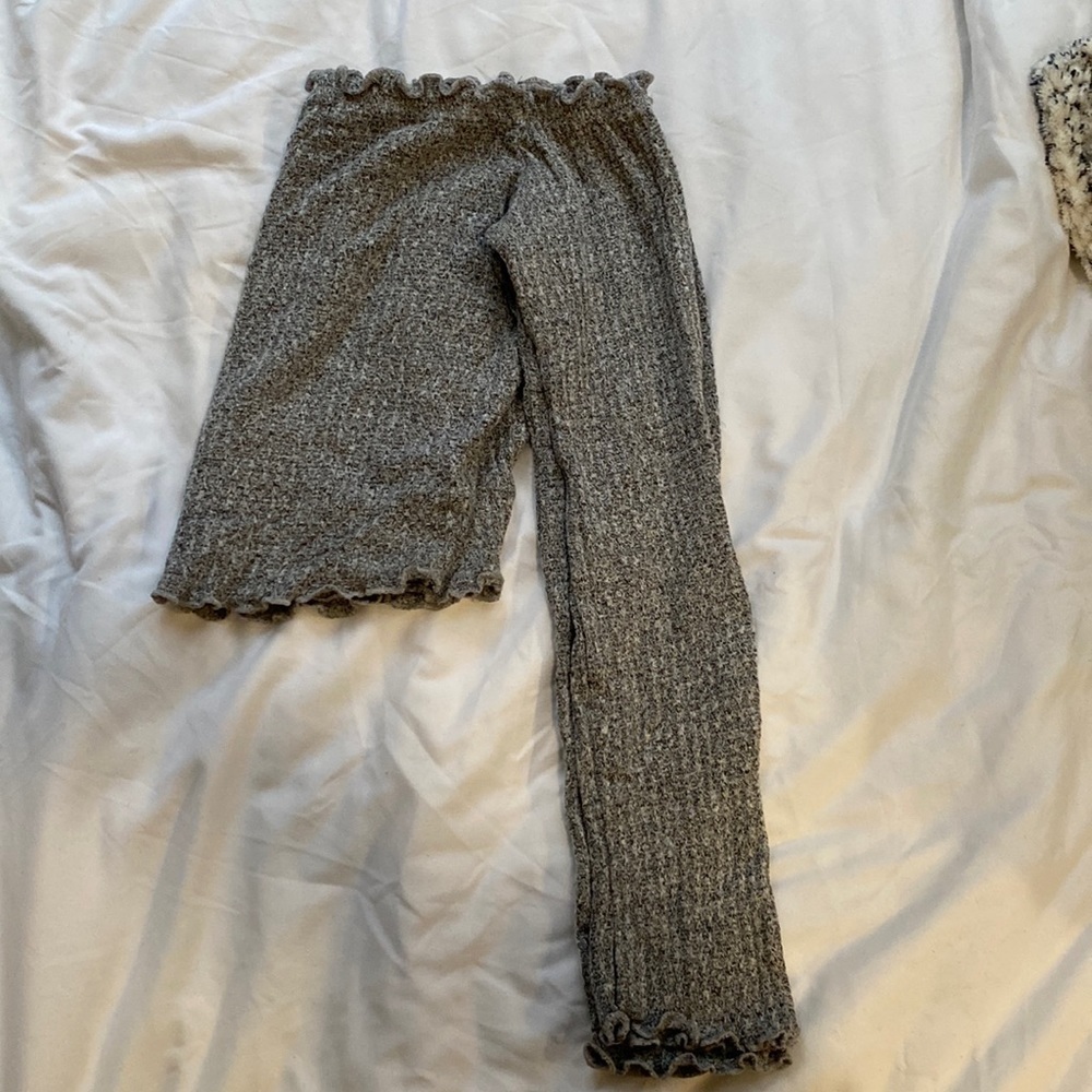 Mezzanine off shoulder cropped long sleeve shirt, Grey, Size S